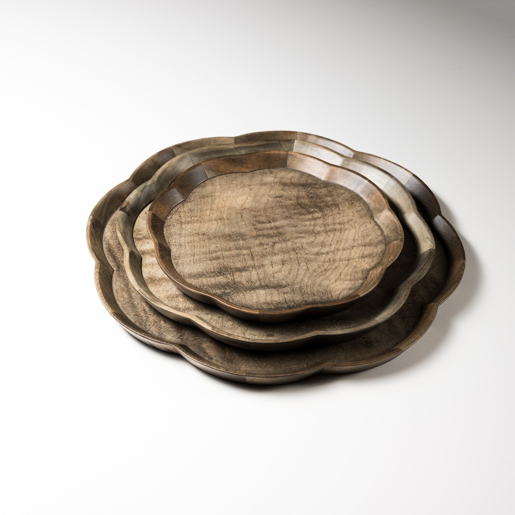 ICHIKAWA Handcrafted Premium Silver Tray with Traditional Iron Dyeing - Elegant Serving Tray for Tea Ceremonies, Dining & Home Decor