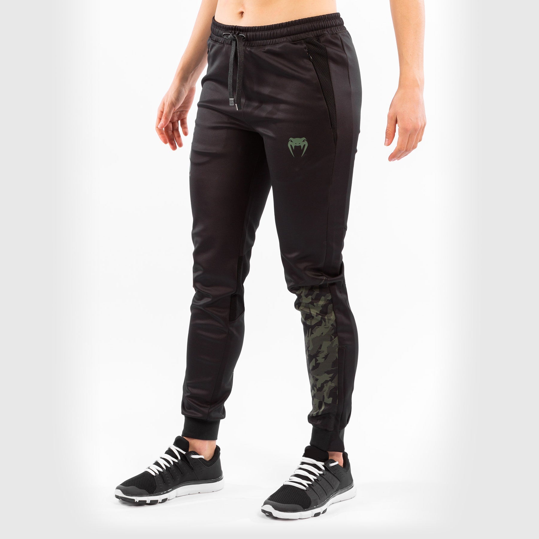 UFC Venum Authentic Fight Week Women's Training Pants - Khaki Color for MMA, Boxing & Fitness Workouts