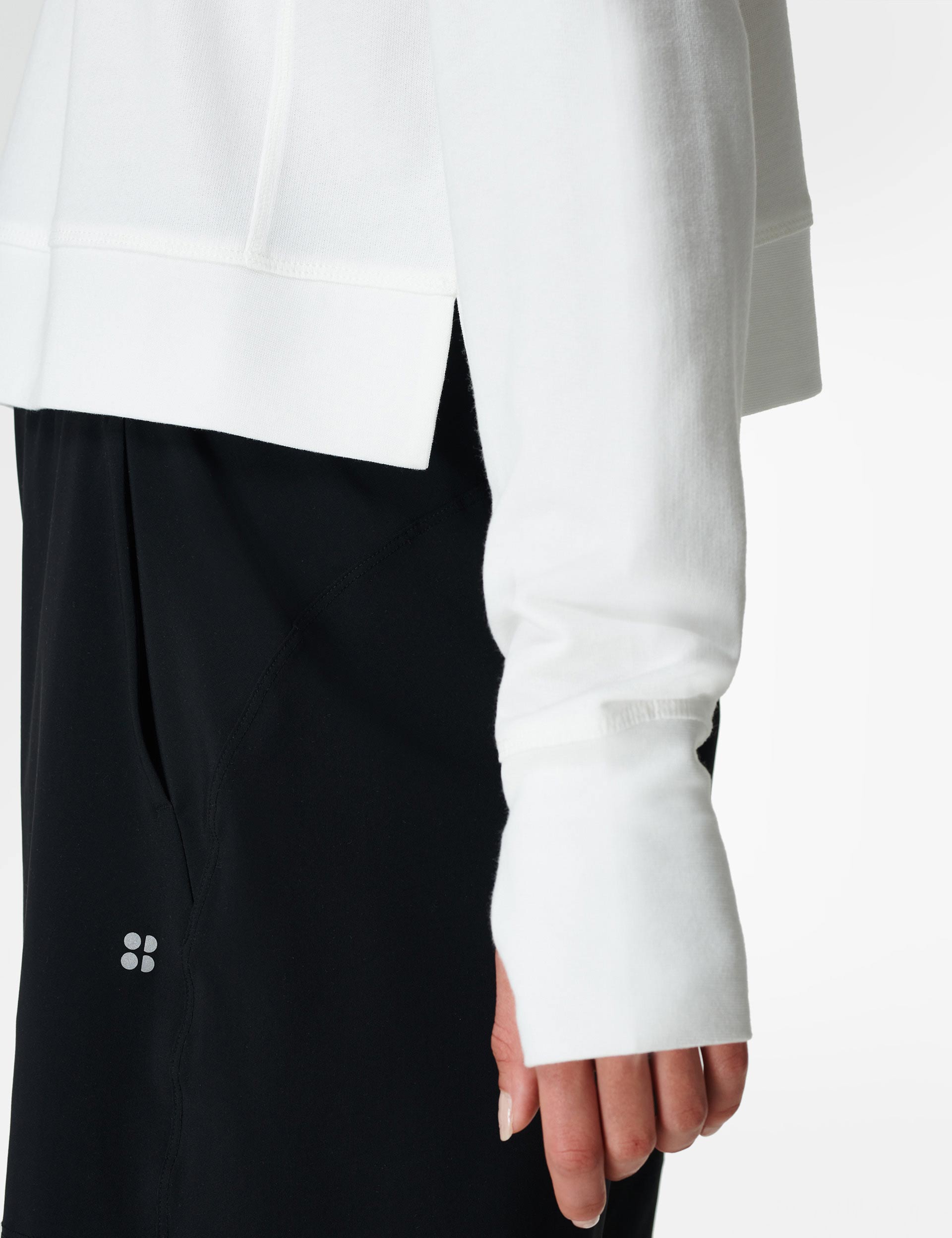 After Class Crop Sweatshirt - Lily White | Trendy Casual Pullover for Women | Perfect for School, Gym & Streetwear Fashion