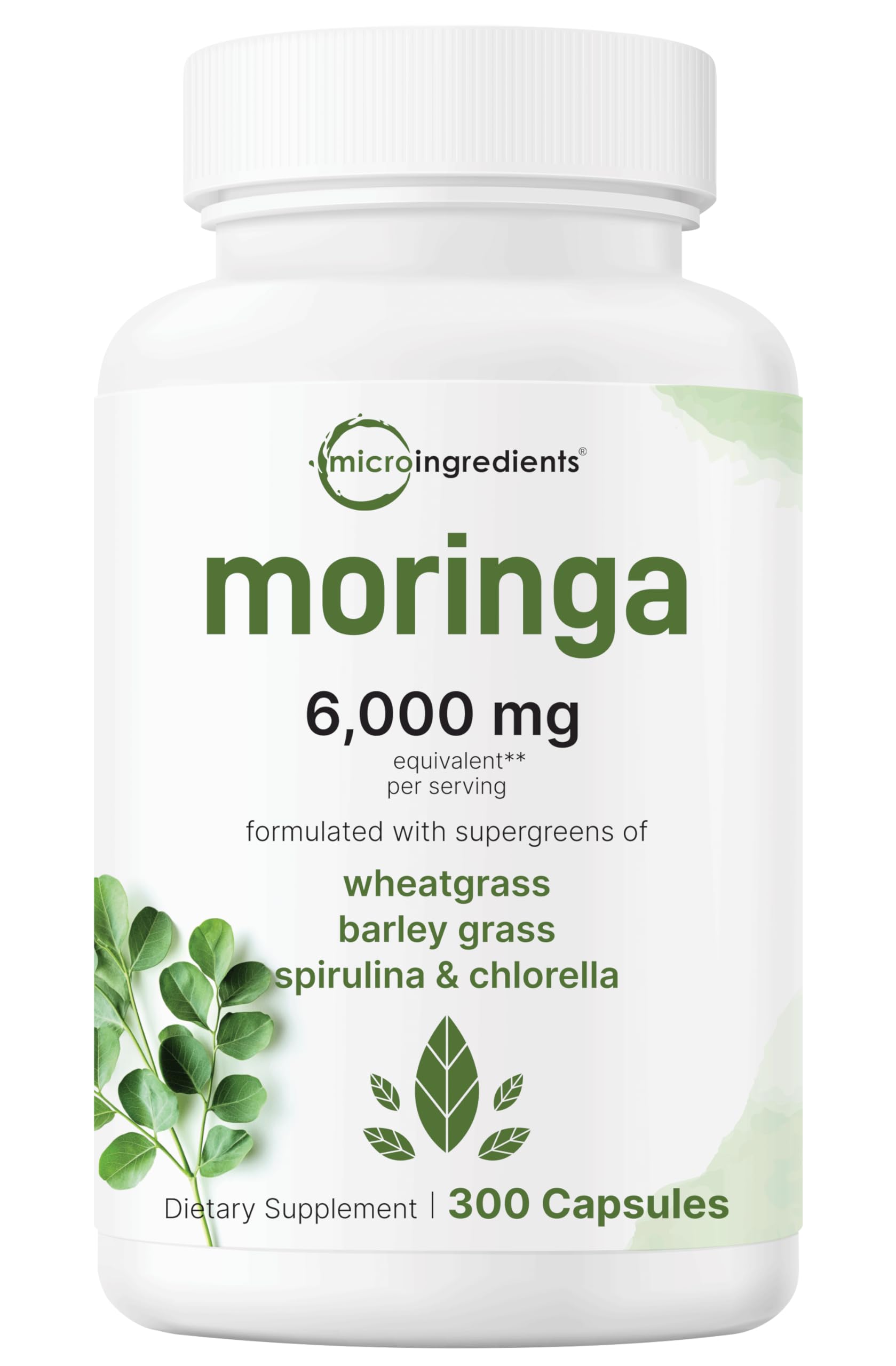 Micro Ingredients Multi Collagen Complex 240 Capsules & Moringa Oleifera 6,000mg (300 Capsules) Bundle | Hydrolyzed Collagen Peptides + Antioxidant Supplement | Supports Skin, Hair & Joint Health | Perfect for Daily Wellness Routine & Anti-Aging
