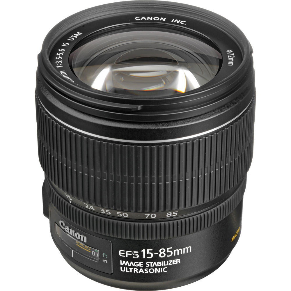 Canon EF-S 15-85mm f/3.5-5.6 IS USM Wide Angle Zoom Lens for DSLR Cameras - Perfect for Travel, Landscape & Portrait Photography