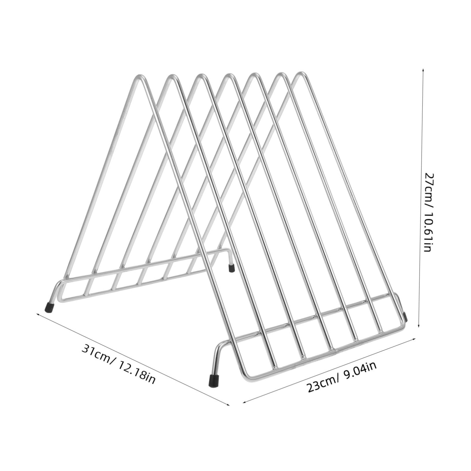 DOITOOL Stainless Steel Cutting Board Holder - 1pc Kitchen Shelf Storage Rack for Chopping Boards | Space-Saving Organizer for Countertop, Cabinet or Pantry | Perfect Kitchen Tool for Home & Restaurant Use