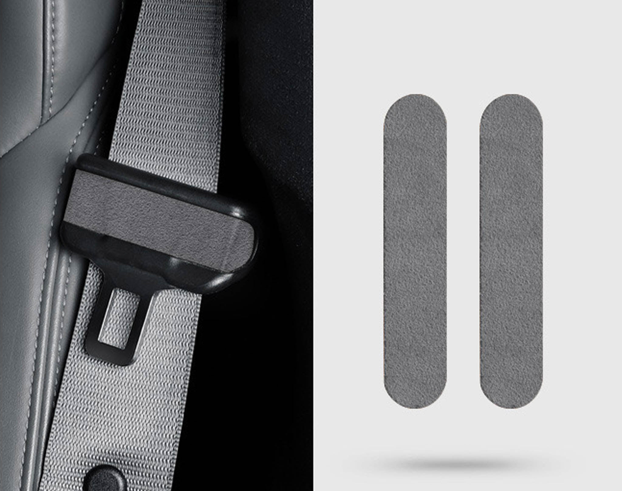 Premium Tesla Alcantara Seat Belt Wrap Sticker - Soft & Durable Protection for 2024+ Model 3 & 2025+ Model Y | Luxury Interior Upgrade for Comfortable Driving & Enhanced Safety