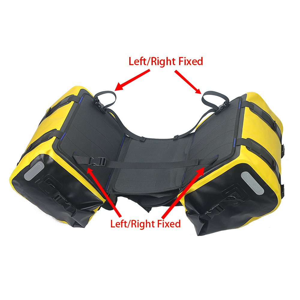 Waterproof Motorcycle Saddlebag 50L - Durable Tank Bag & Side Bag for Adventure Riding, Commuting & Travel - WILD HEART