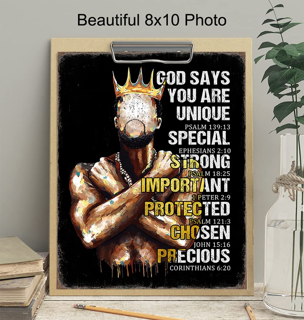 Christian Wall Art - Black Scripture Decor for Home & Church