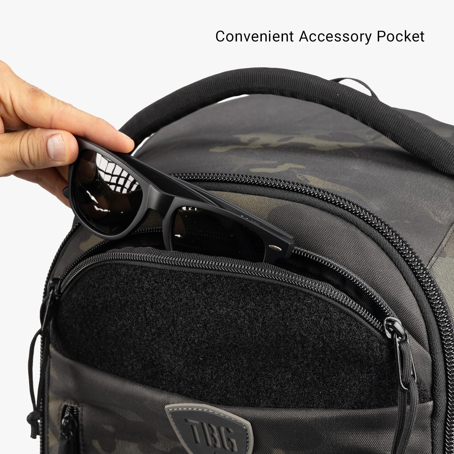 TBG - Men's Tactical Diaper Bag Backpack with Built-in Changing Pad & Stroller Straps, Waterproof Baby Diaper Organizer for Dads (Multicam Black 4th Gen) - Perfect for Travel, Hiking & Everyday Parenting