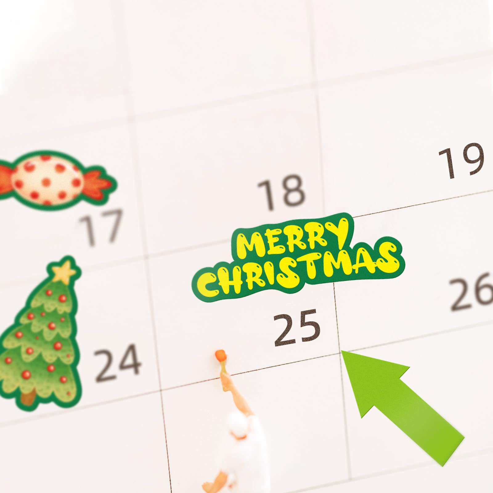 24 Sheets Holiday Stickers - Seasonal Planner Stickers for Scrapbooking, Bullet Journal, DIY Crafts (Shamrock, Christmas, Halloween) - Perfect for Kids & Adults Party Favors, Calendar Decorations & Gift Wrapping