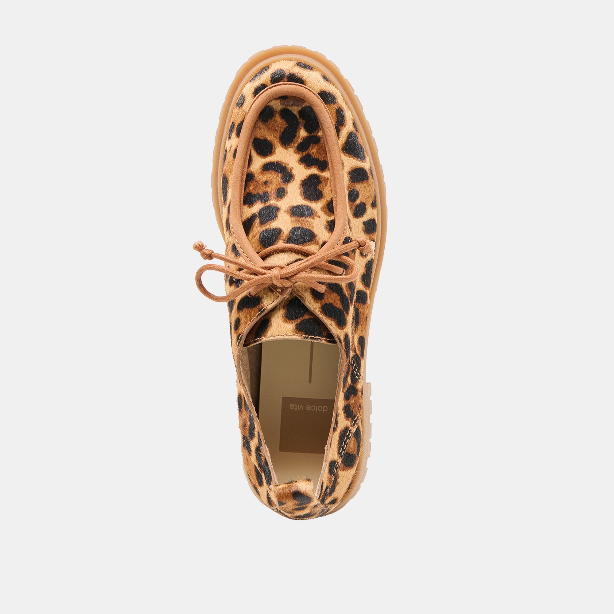 MILZA Women's Loafers - DK Leopard Calf Hair Slip-On Shoes for Casual & Office Wear