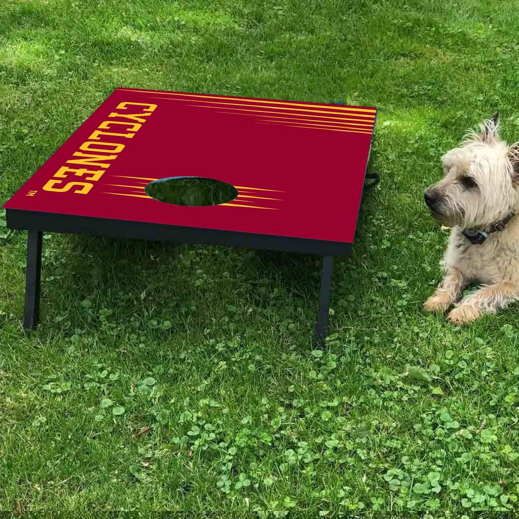 Iowa State University Cornhole Bag Toss Game Set - Official ISU Team Logo Outdoor Lawn Party Game for Tailgating, Backyard BBQs & College Events