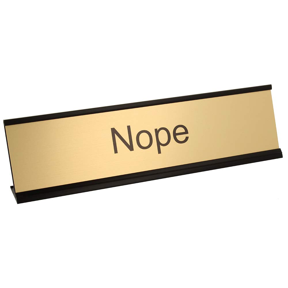 ExcelMark Nope Desk Plate – 2
