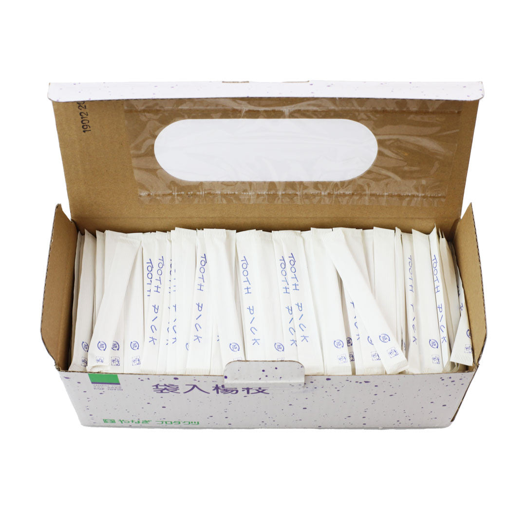 Premium Birch Wood Toothpicks with Protective Sleeves - 1000 Count | Natural, Splinter-Free Toothpicks for Parties, Restaurants & Home Use