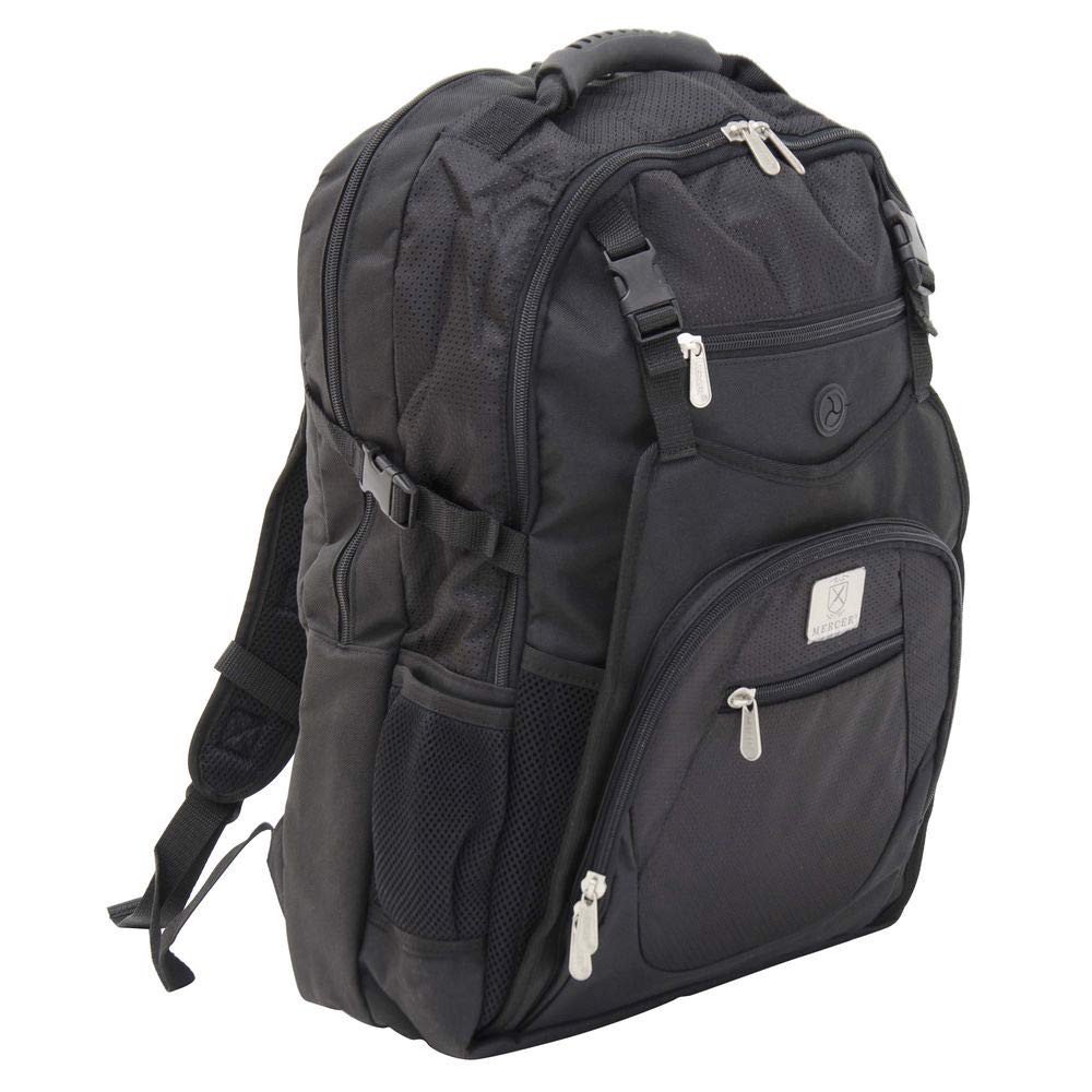 Mercer Culinary PackPlus Professional Chef Backpack - Black | Heavy Duty Kitchen Storage for Knives, Utensils & Cookware | Ideal for Chefs, Culinary Students & Cooking Enthusiasts