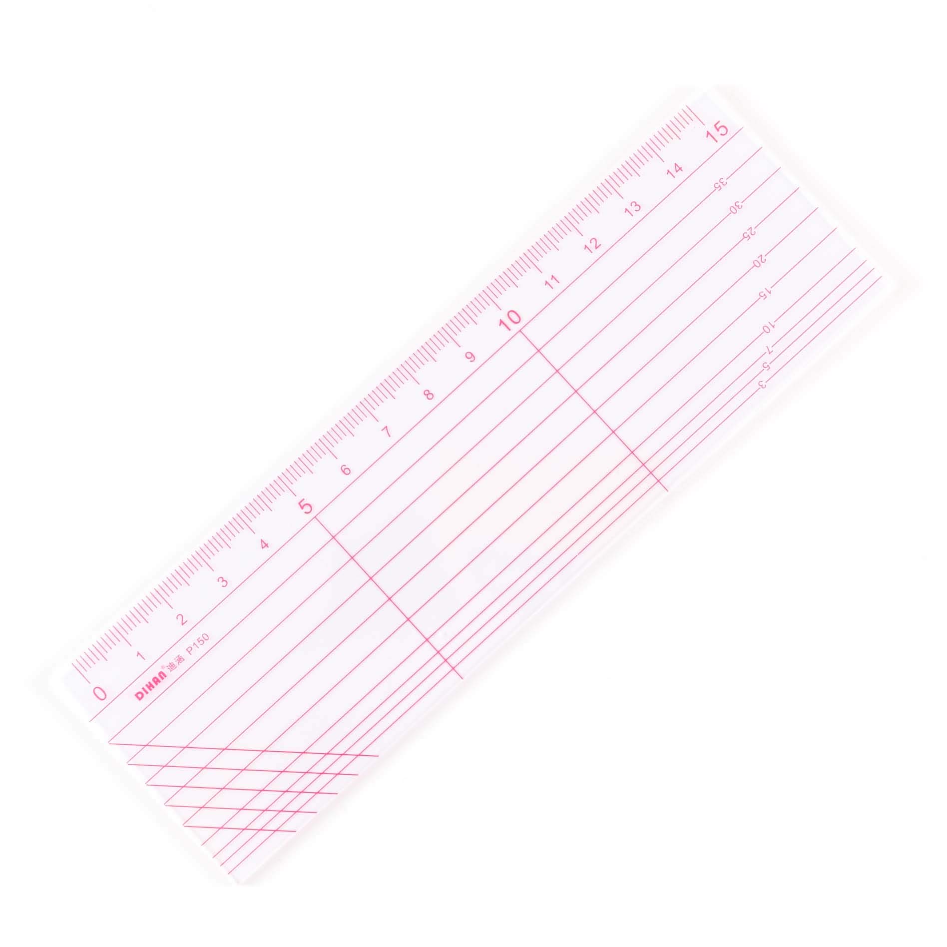 DIHAN #P150 15cm Patchwork Quilting Ruler - Multi-Purpose Garment Measuring Tool for Sewing, Tailoring & Pattern Making | Perfect for Quilters, Dressmakers & DIY Craft Projects