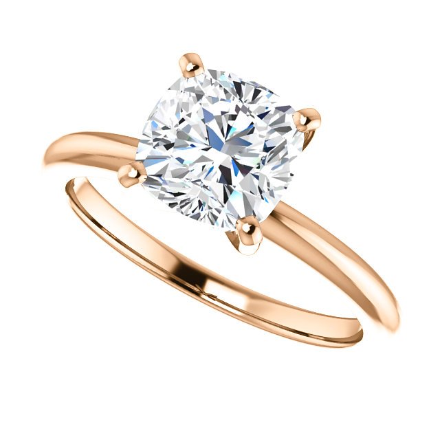 14KT Gold 1.5 Carat Cushion Cut Diamond Solitaire Engagement Ring for Women - Perfect for Proposals, Anniversaries & Special Occasions
