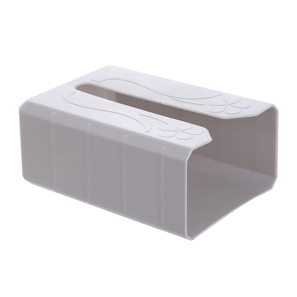 Decorative Adhesive Tissue Box Cover Holder for Home, Office & Car – Wall Mounted Napkin Dispenser with Garbage Bag Storage – Perfect for Bathroom, Kitchen, Bedroom and Vehicle Organization