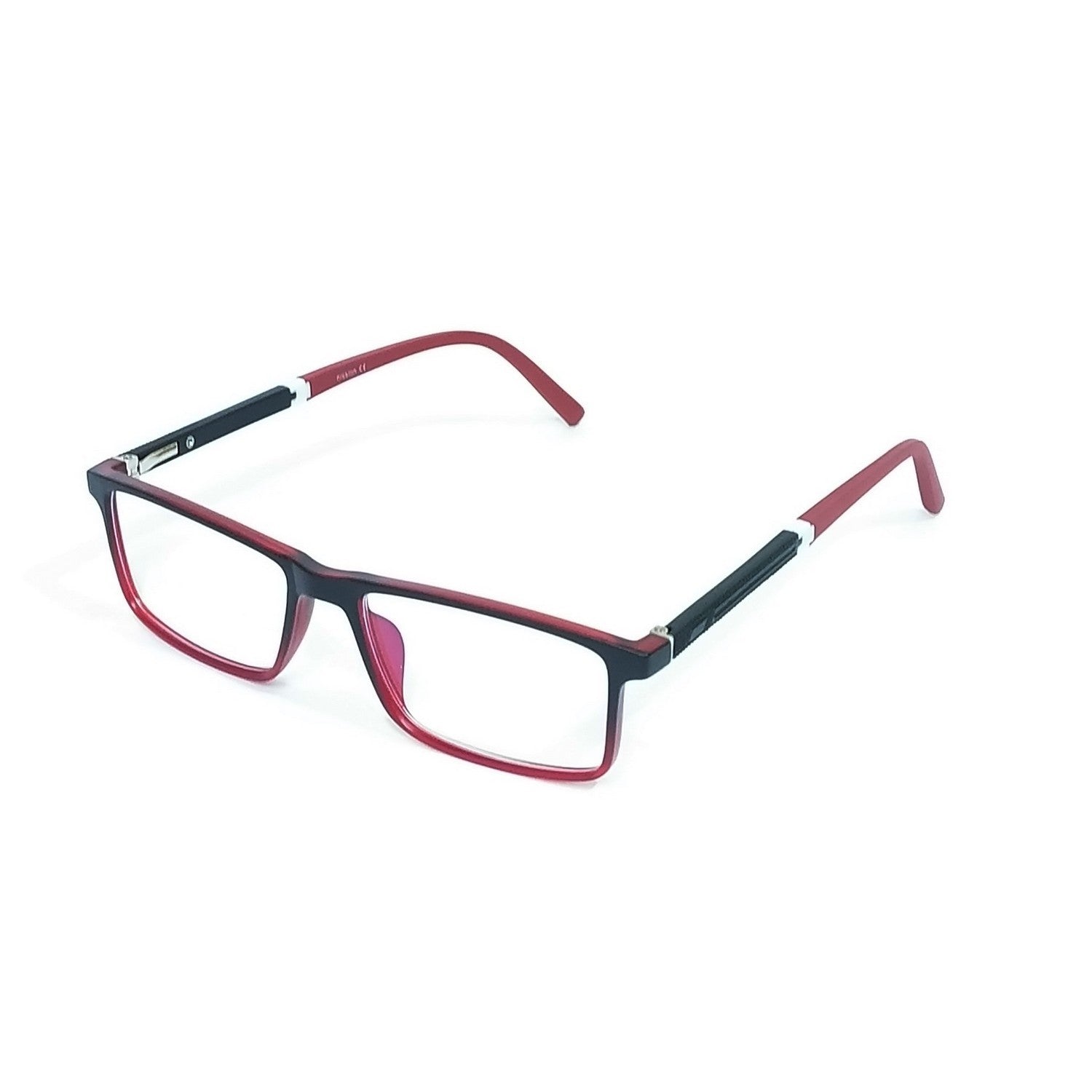 Blue Light Blocking Rectangle Glasses for Men – Anti Eye Strain Computer Glasses Frame 66006 – Perfect for Office Work, Gaming & Screen Time