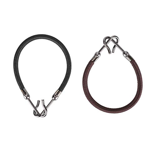 20pcs Hair Bungee Cords with Hooks - Stretchable Ponytail Holders for Women & Girls - No Damage Elastic Hair Ties for Running, Yoga, Workout and Daily Styling
