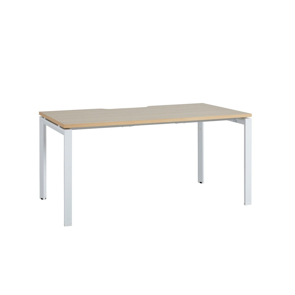Modern Novah Straight Desk - Minimalist Home Office Desk for Small Spaces, Study & Work - Perfect for Remote Work, Online Classes & Gaming Setup