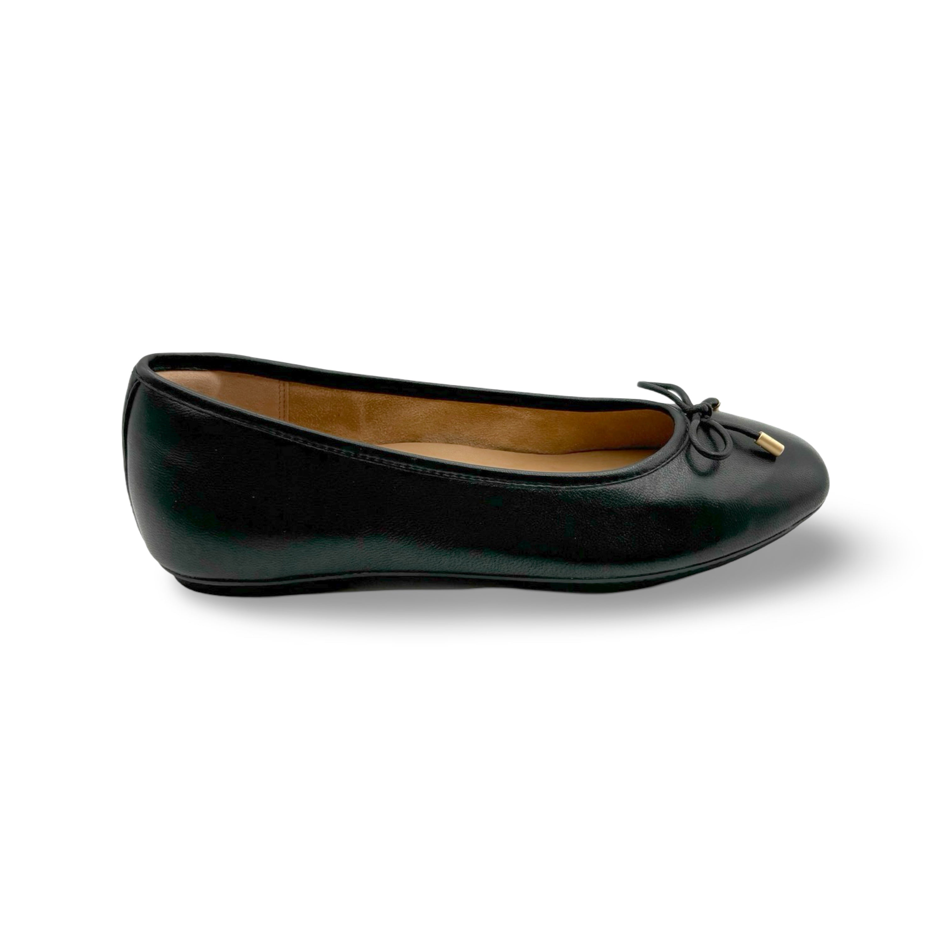 Delicato Women's Black Ballet Flats - Comfortable & Stylish Slip-On Shoes for Work, Casual Wear & Dance