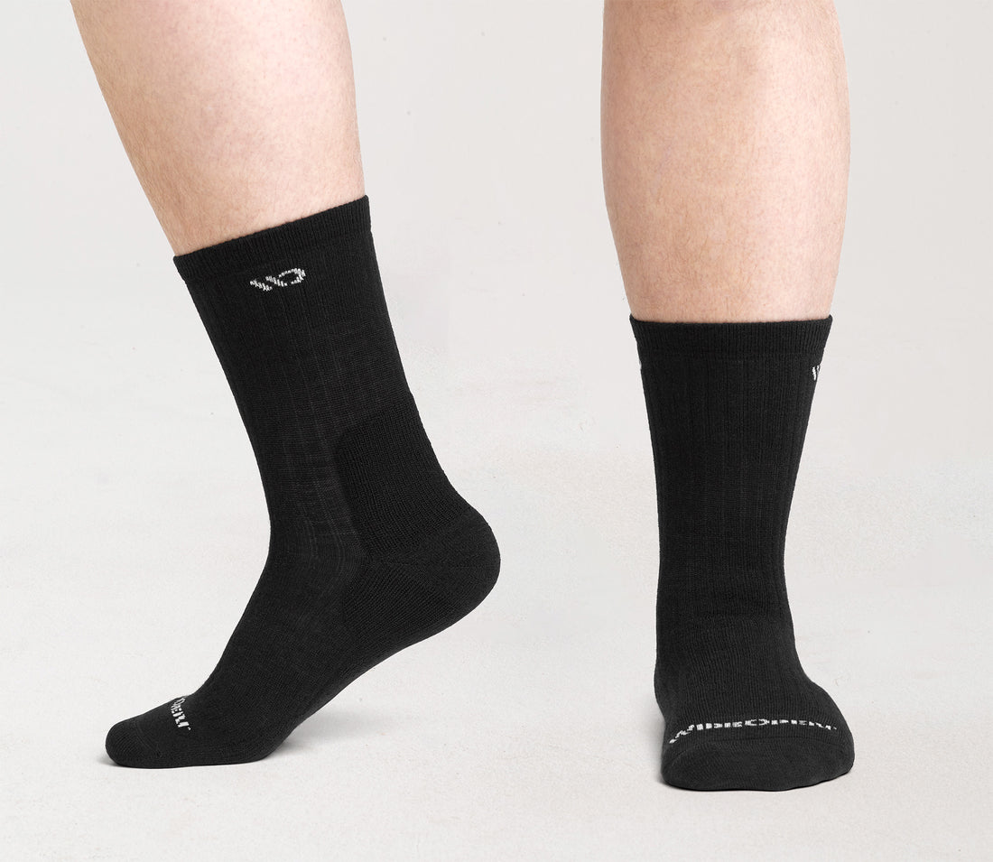 Breathable Solid Cushioned Micro Crew Socks for Men & Women - Perfect for Running, Hiking & Everyday Comfort