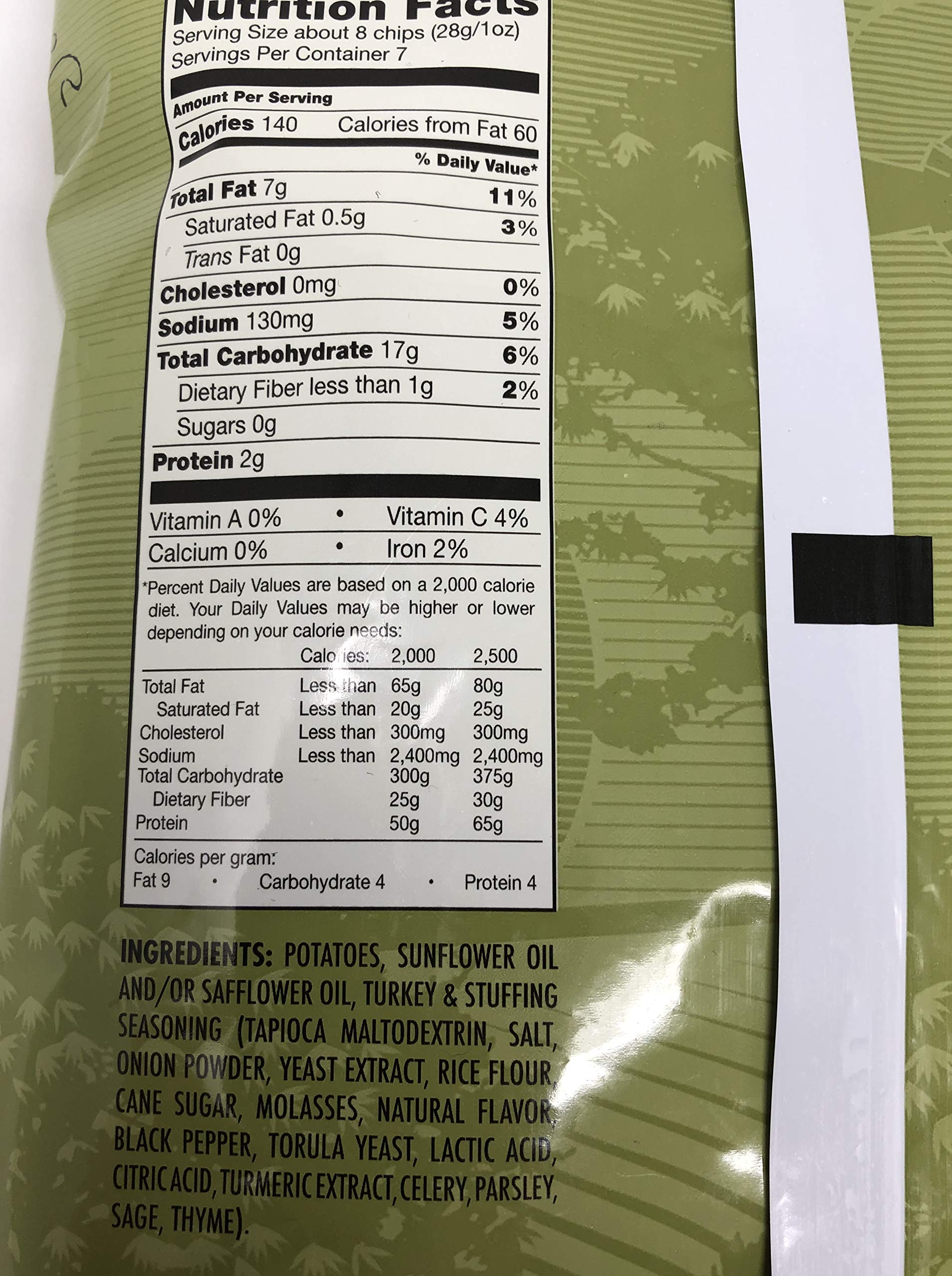 Trader Joe's Turkey and Stuffing Seasoned Kettle Chips - 2 Pack (7oz Each) | Crunchy Thanksgiving Snacks for Parties, Gatherings & Holiday Celebrations