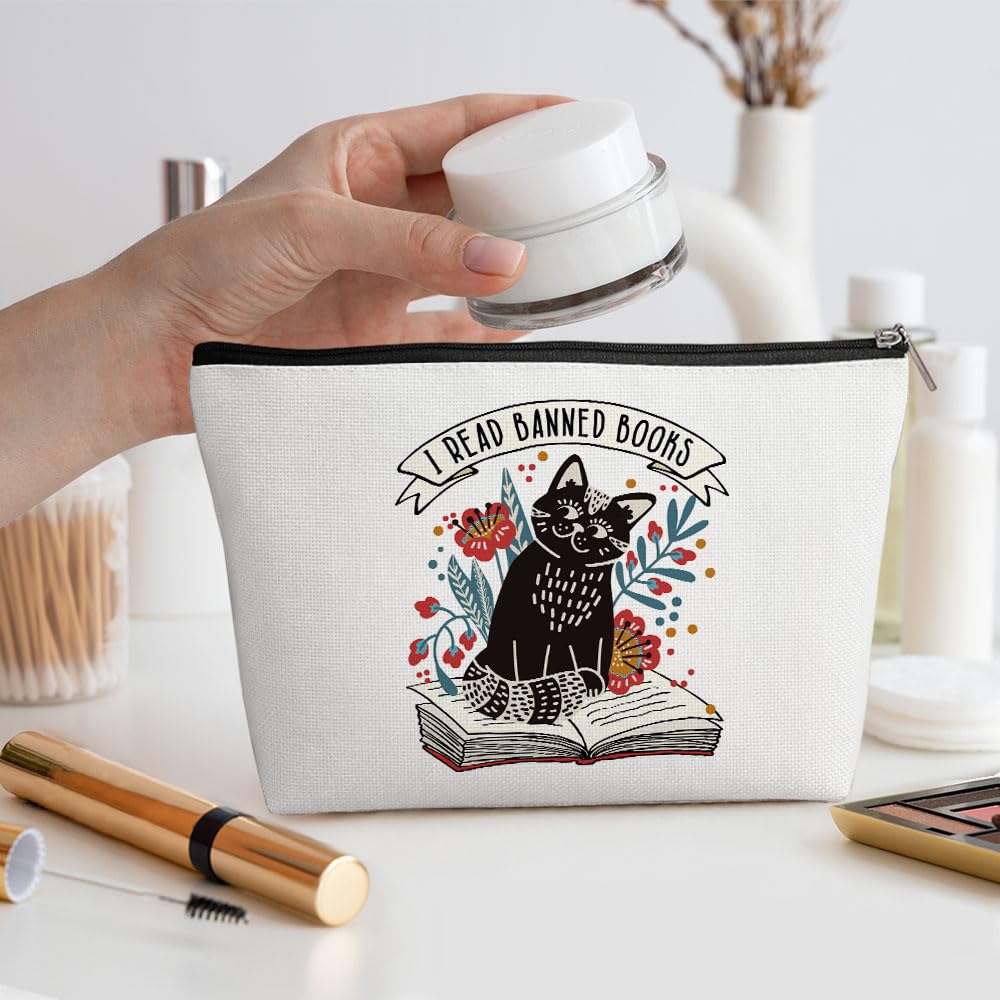 Funny Cat Mom Makeup Bag - Cute Cosmetic Pouch for Women, Cat Lover Gift for Birthday, Mother's Day, Nurse Appreciation - Travel Toiletry Organizer for Friends, Perfect for Daily Use & Gifting