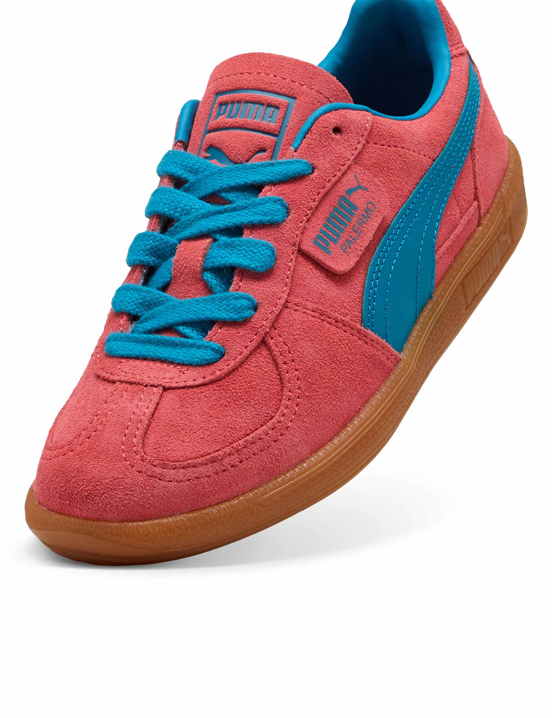 Palermo Sneakers for Women - Comfortable Peach Frost & Tropical Blue Casual Shoes | Perfect for Walking, Running, and Everyday Wear