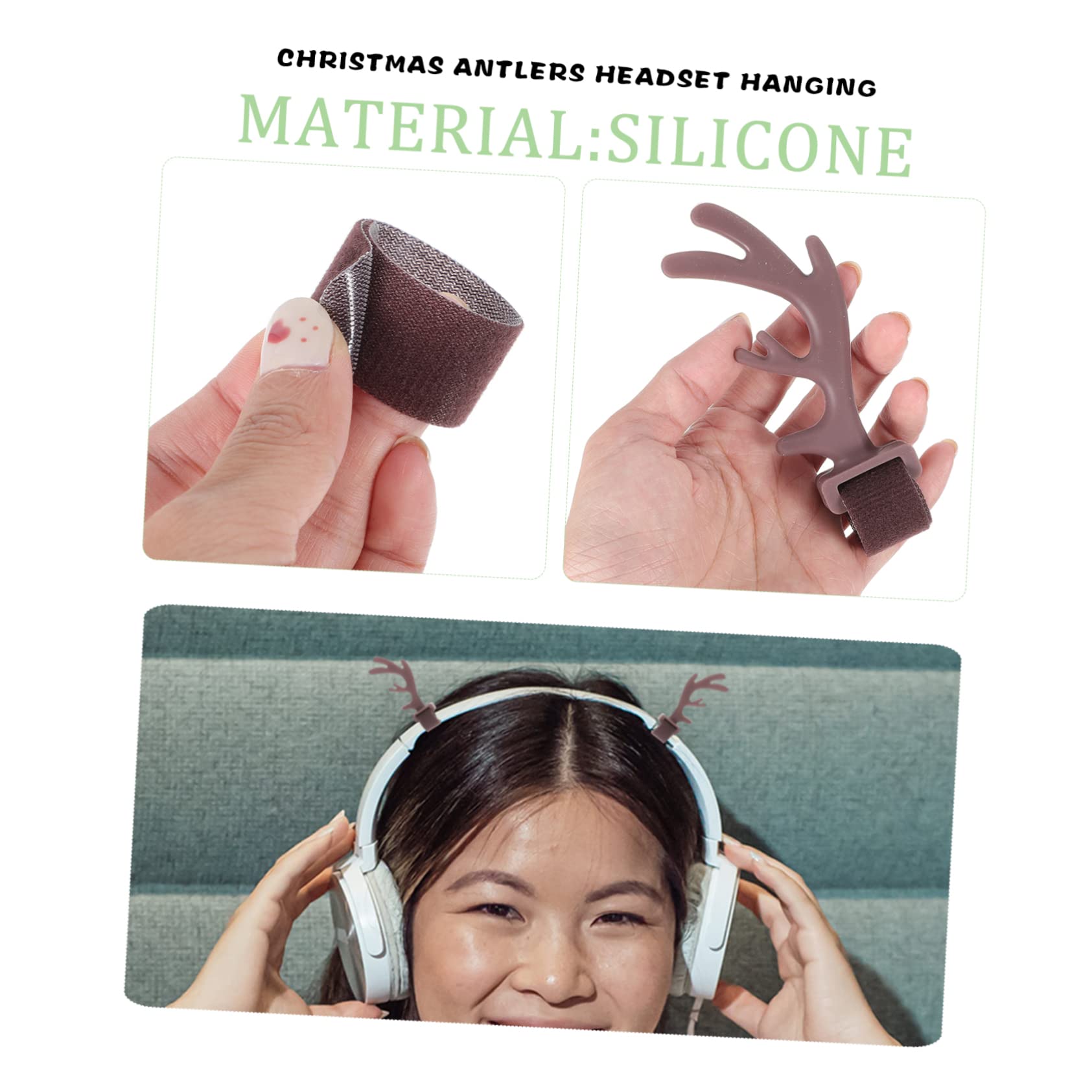 Uonlytech 4 Pairs Cosplay Headband Accessories - Antler Headset Attachments for Christmas Costume, Party Decor & Cute Photo Props | Perfect for Cosplay Events, Halloween, Christmas Parties & Themed Photoshoots