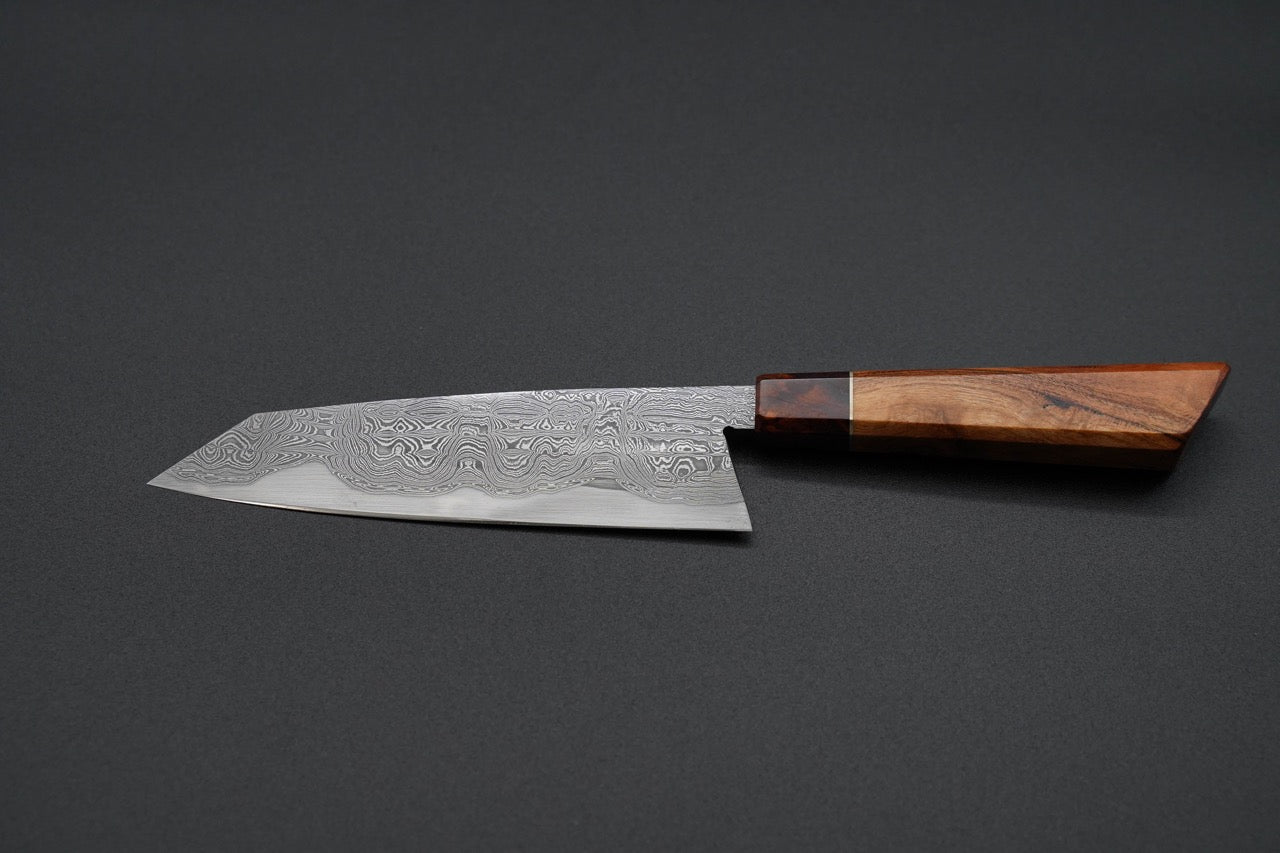 Premium Fudo Forge 175mm K-Tip Gyuto Japanese Chef Knife by Erich Orris #1217 - Perfect for Sushi, Meat Slicing & Precision Vegetable Cutting