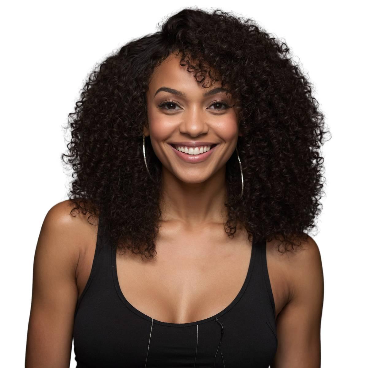 Kinky Curly 100% Human Hair Bundles for Black Women - Natural Afro Textured Hair Extensions for Braiding, Weaving & Protective Styles