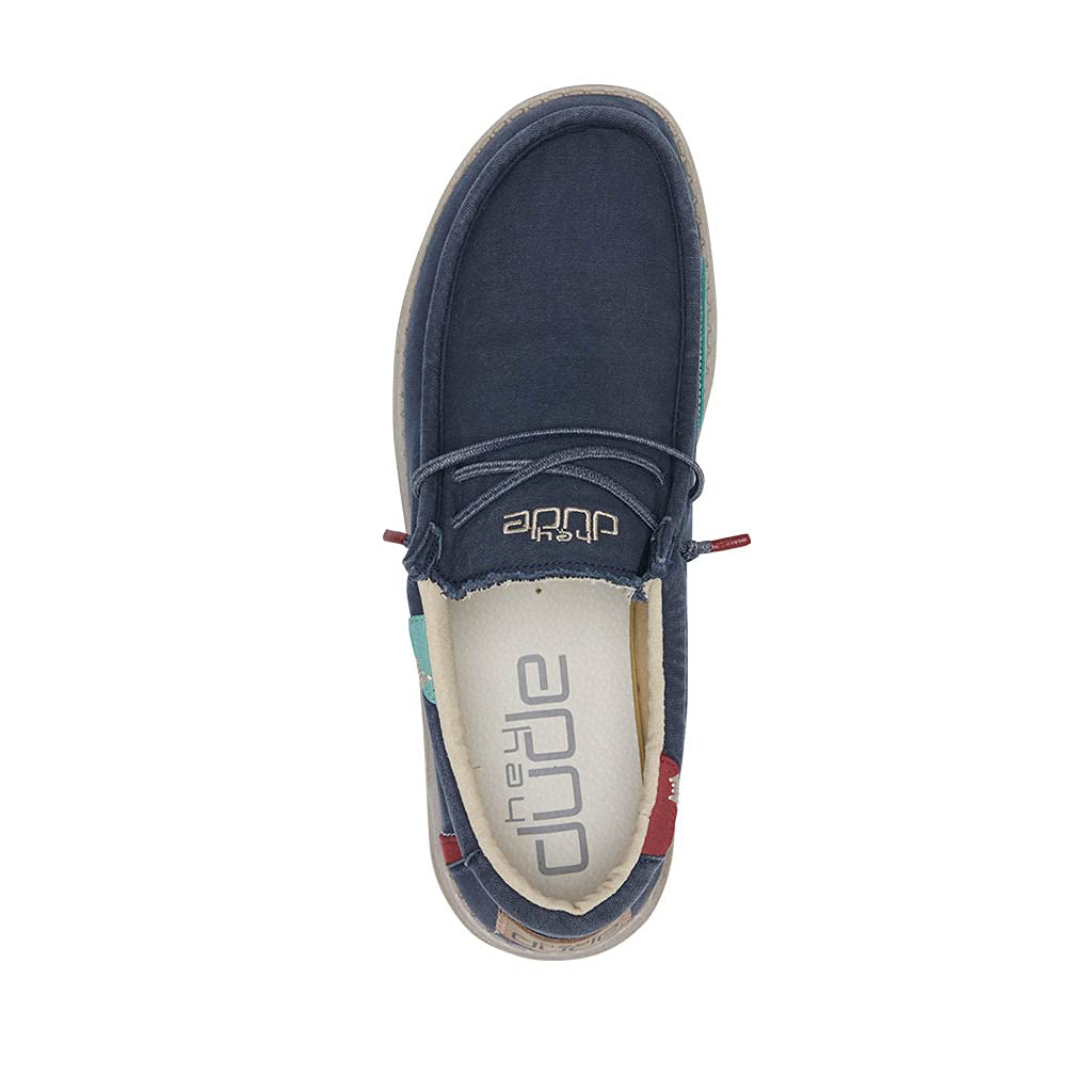 Hey Dude Men's Wally Wash Lace-Up Loafers - Lightweight Comfortable Casual Shoes for Men | Perfect for Walking, Travel & Everyday Wear