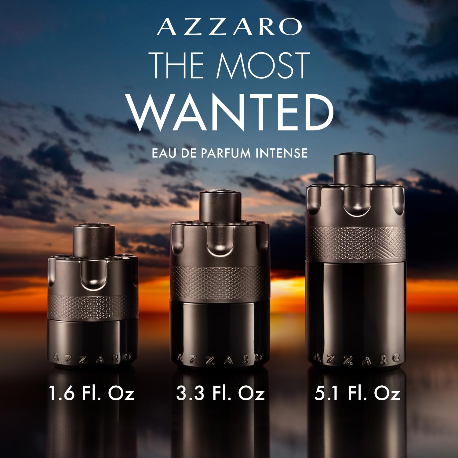 Azzaro The Most Wanted Eau de Parfum Intense for Men - Woody Amber Spicy Cologne - Long Lasting Luxury Fragrance - Perfect for Date Night, Evening Events & Special Occasions