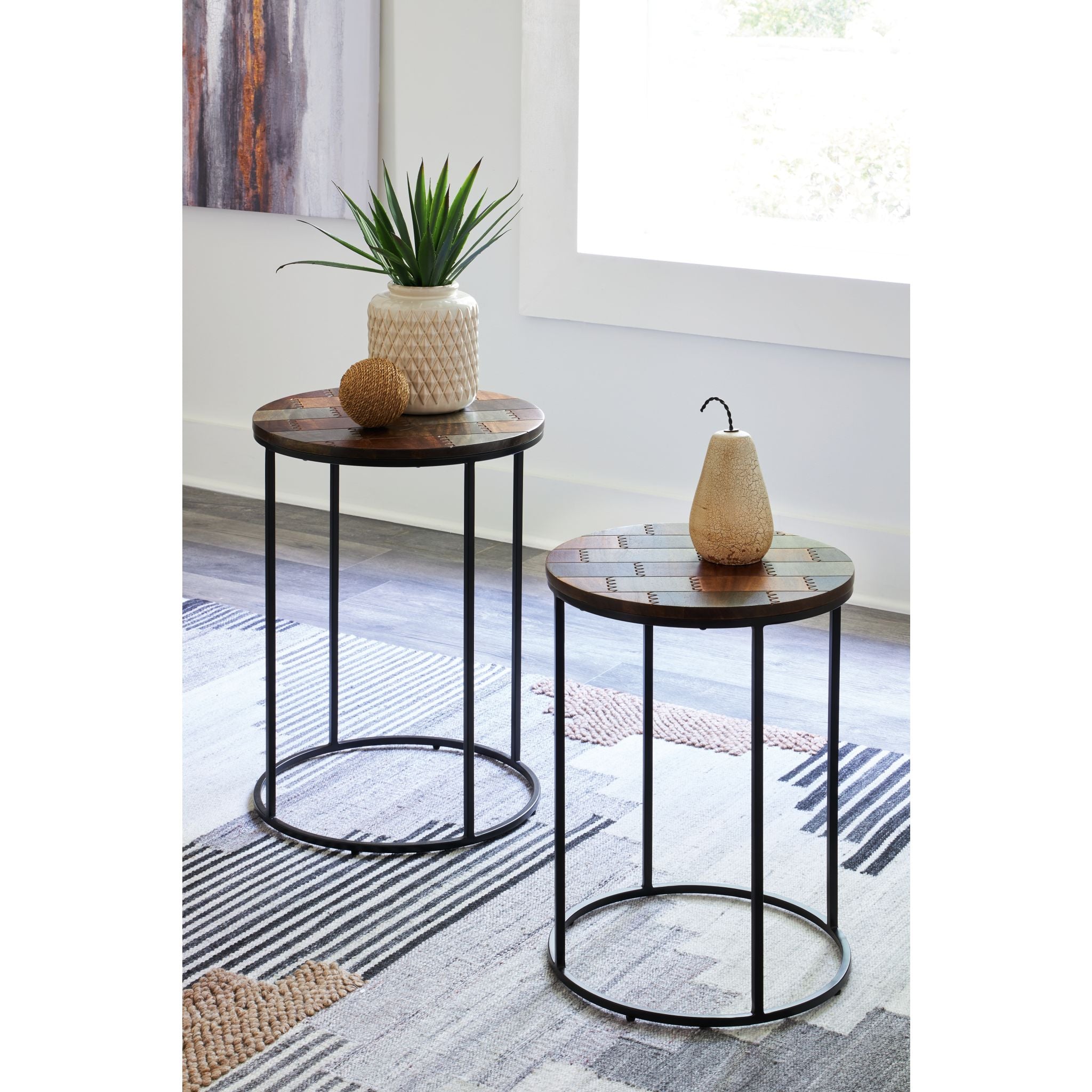 Allieton Modern Accent Table - Multi-Functional Side Table for Living Room, Bedroom & Office - Stylish End Table with Storage Shelf - Perfect for Small Spaces, Home Decor & Coffee Table Use