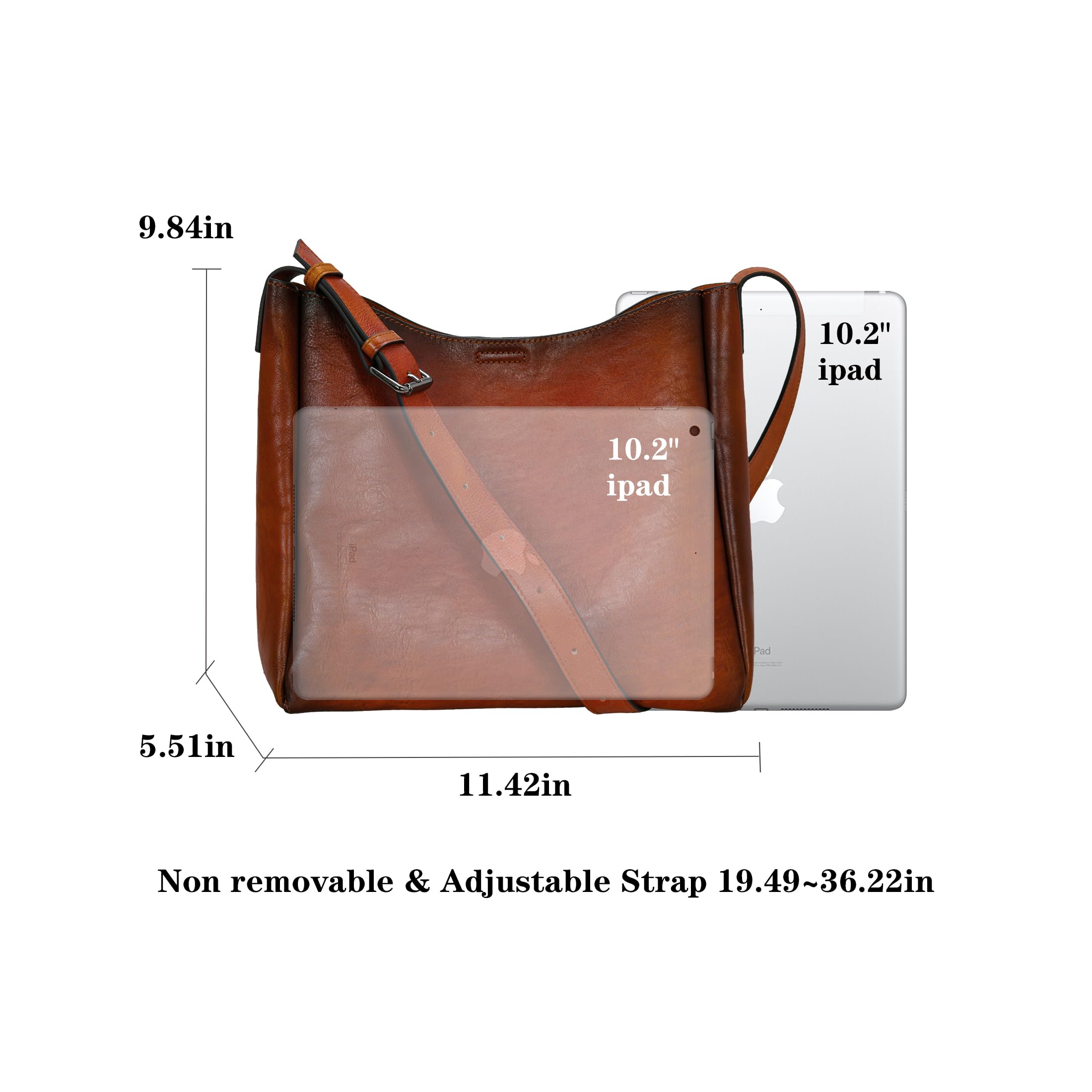 Genuine Leather Handbags for Women - Crossbody, Shoulder, Tote & Satchel Purse - Stylish Work & Everyday Use Bags