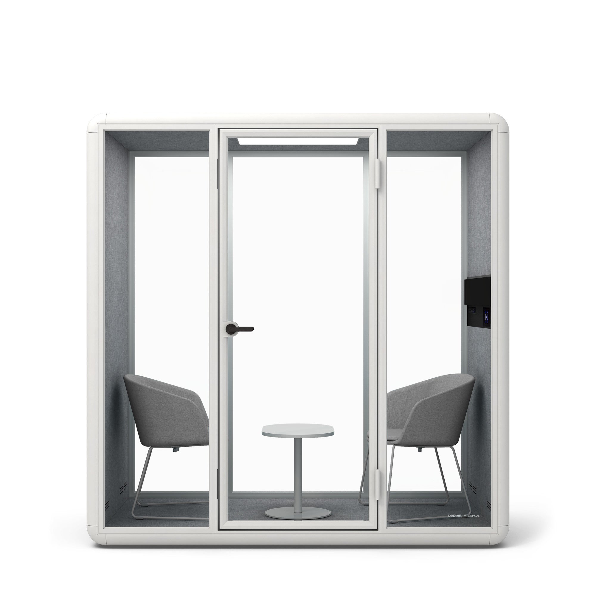 Pitch Sled Chairs with Tucker Side Table Set - Modern Outdoor Patio Furniture for Backyard, Poolside & Garden Relaxation