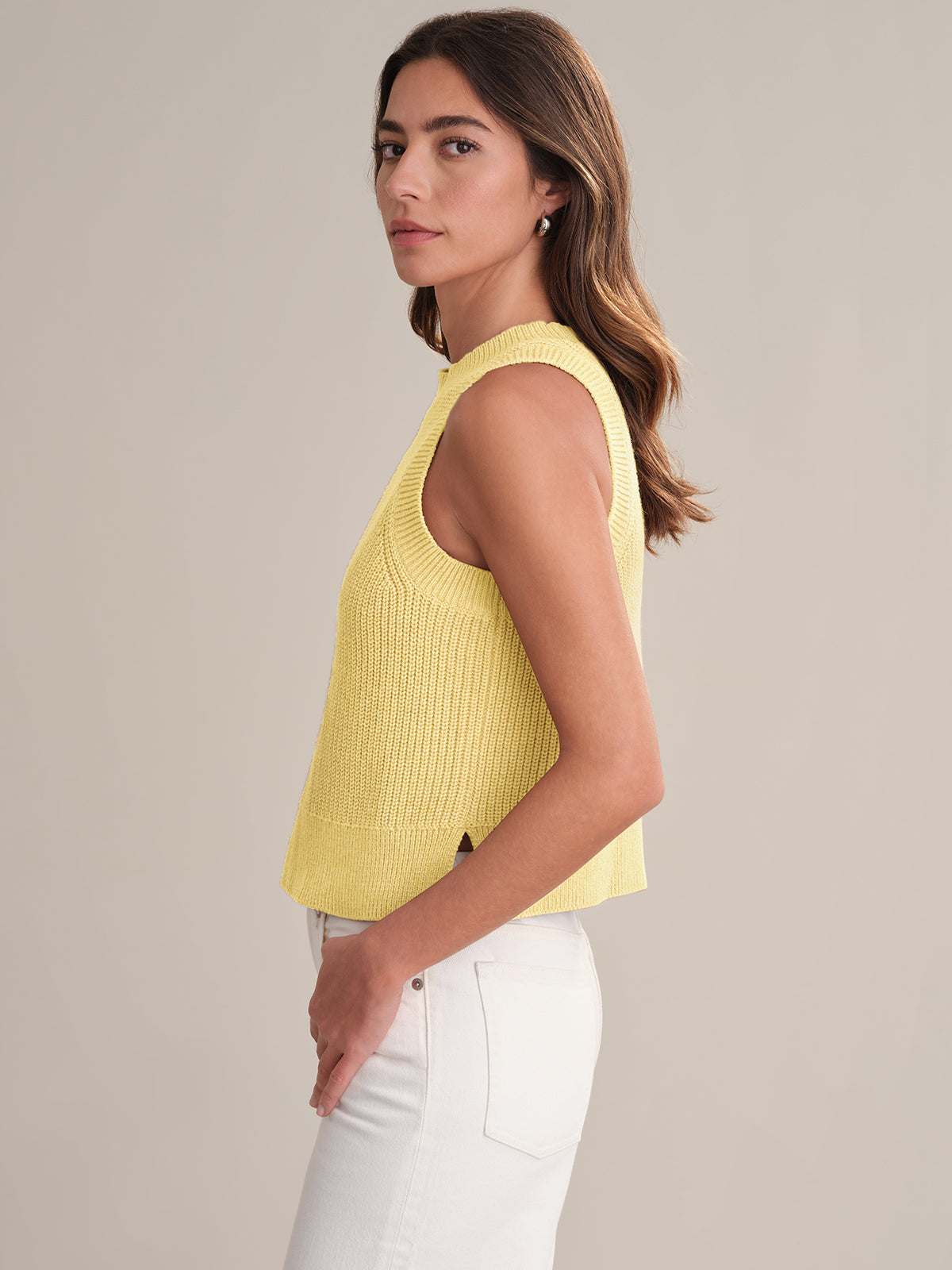 Demi Women's High Neck Cotton Tank Top - Soft Breathable Sleeveless Shirt for Casual Wear, Workout & Layering