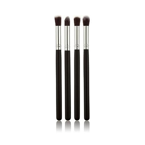 KAYI Beauty 4-Piece Makeup Brush Set - Eye Shadow & Foundation Blending Brushes with Soft Fiber Bristles (Pink) - Perfect for Professional Makeup Application & Travel Cosmetics Kit