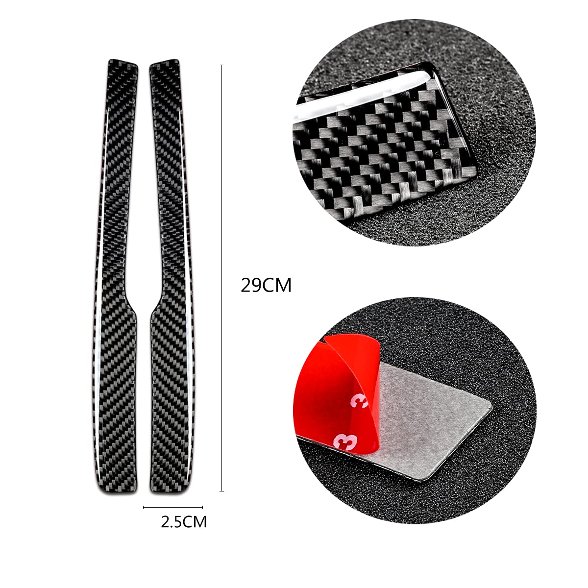 2pcs Carbon Fiber Rear View Mirror Protector - Anti-Scratch, Anti-Collision Trim Sticker for Honda Accord 10th Gen (2018-2020) | Perfect for Parking Safety & Side Mirror Protection