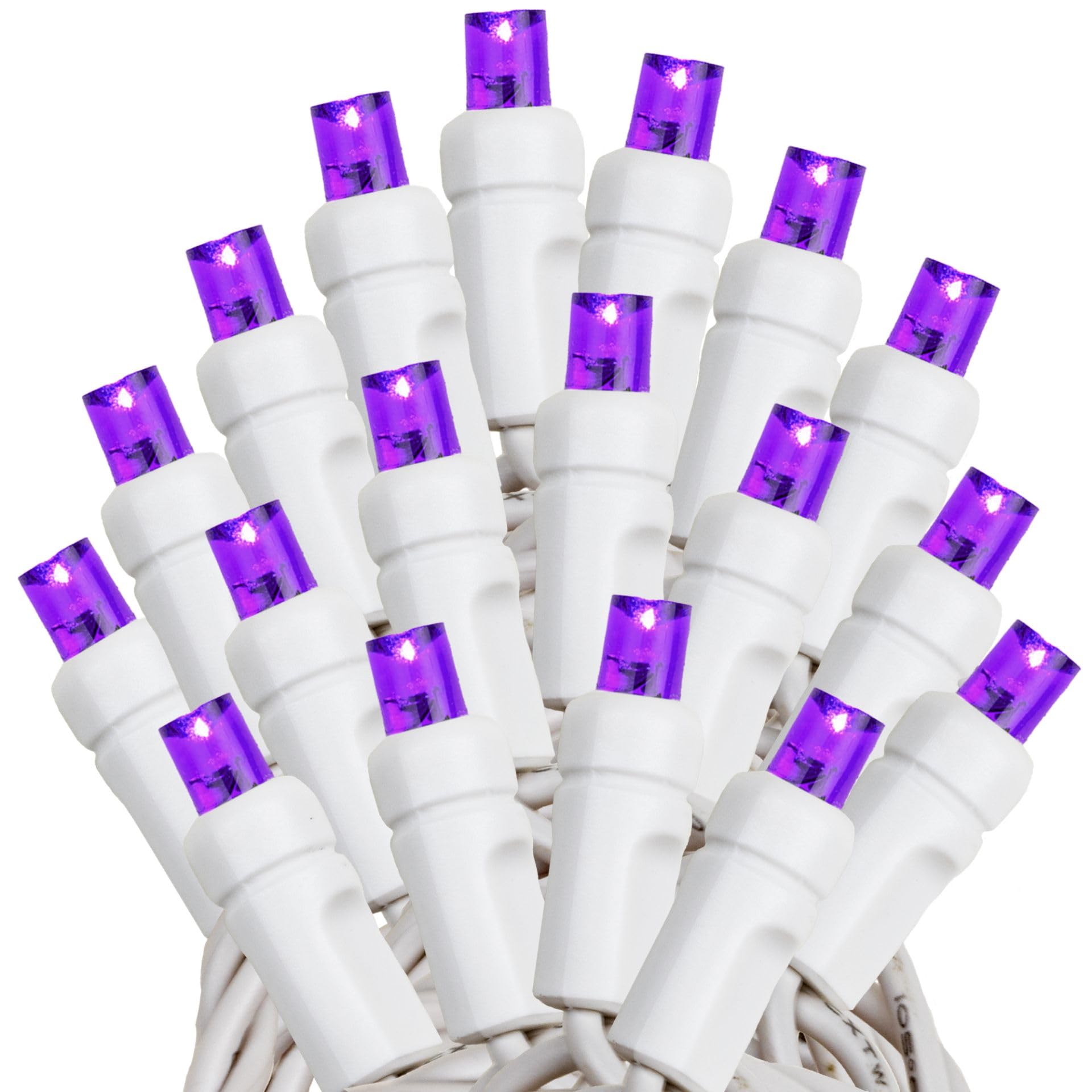 50 LED 11FT Purple Outdoor String Lights - Waterproof Decorative Fairy Lights for Yard, Garden, Patio & Christmas Decor - Perfect for Parties, Weddings & Holiday Lighting