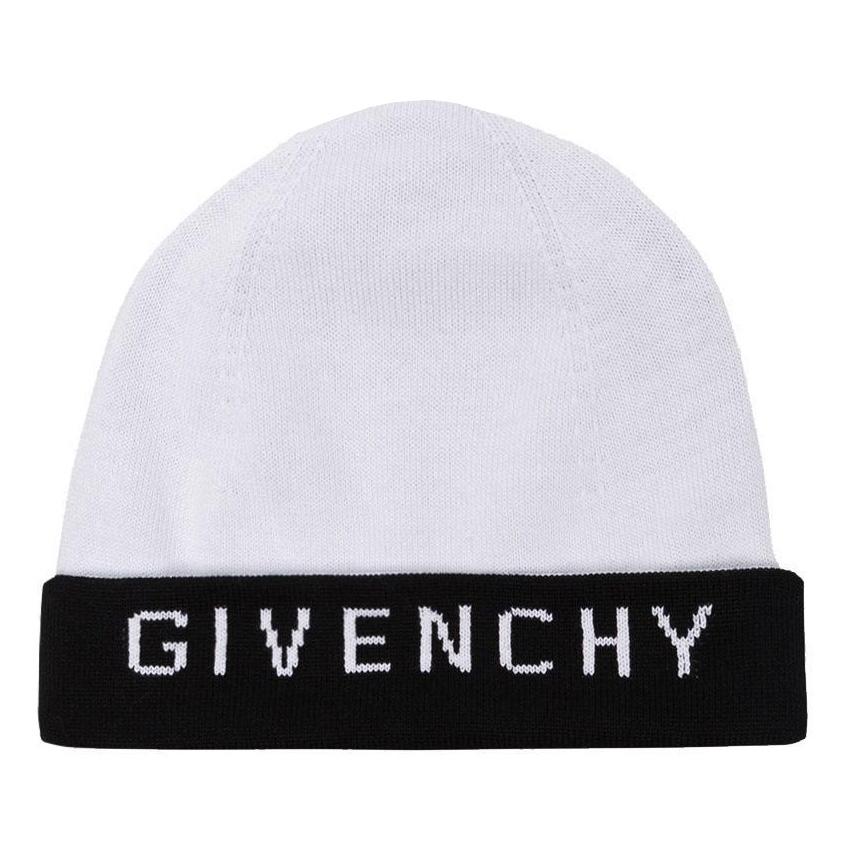 Givenchy Black & White Reversible Beanie Hat for Men & Women - Winter Fashion Accessory for Cold Weather & Outdoor Activities