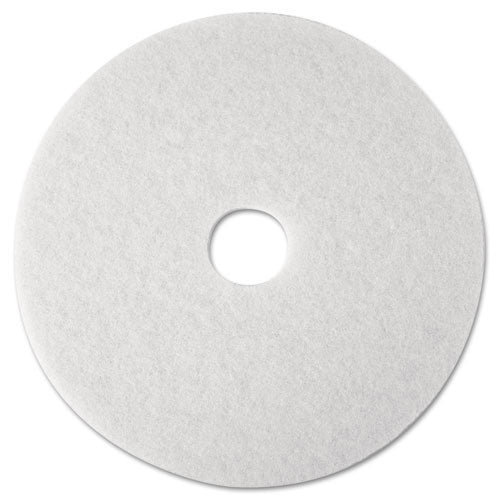 Premium White Polishing Floor Pads - 5 Pads per Box - High-Performance Buffing & Shining for Hardwood, Tile & Vinyl Floors - Perfect for Home, Office & Commercial Cleaning