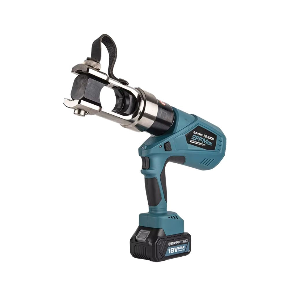 Aiko 18V Cordless Battery Powered Crimping Tool - ED 630U | Professional Electrical & Network Cable Crimper for Electricians, DIY & Home Improvement Projects