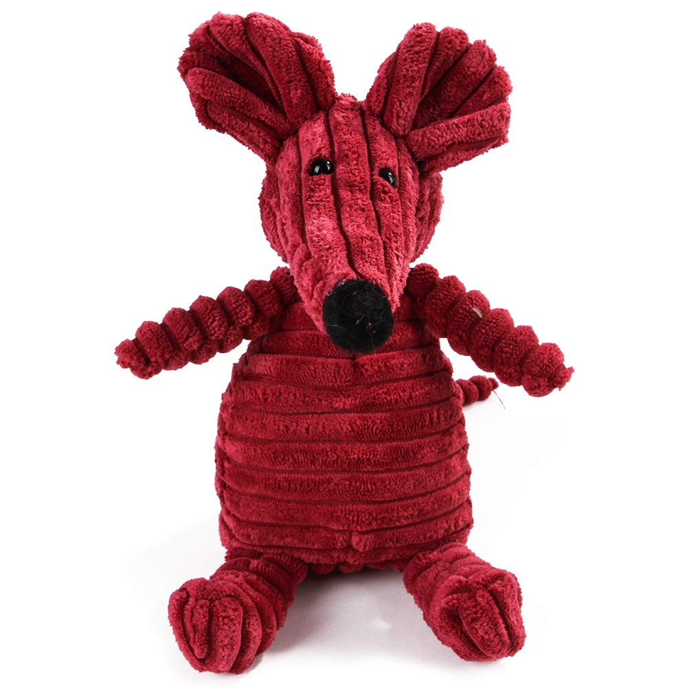 Squeaky Plush Dog Toy - Stuffing-Free Chew-Resistant Interactive Mouse Toy for Small & Large Dogs | Perfect for Playtime, Training & Teething Relief