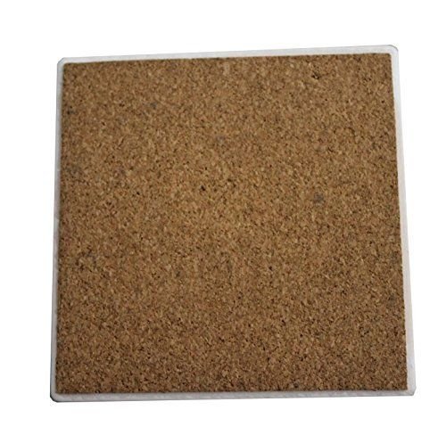 Premium Ceramic Coaster Set of 4 - Wine Cork Design for Kitchen & Dining Table Decor - Perfect for Wine Tasting Parties, Home Bar, and Hosting Gifts