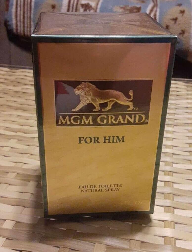MGM GRAND Men's Cologne Eau de Toilette Spray - 3.4 oz / 100ml - Premium Fragrance for Men - New in Sealed Box - Perfect for Date Night, Office & Special Occasions