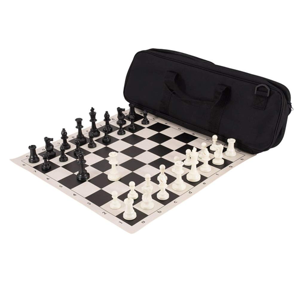 Magnetic Folding Chess Set for Kids & Adults - Portable Travel Chess Board Game with Dedicated Backpack | Perfect for Beginners, Home, School & Outdoor Play (Black)