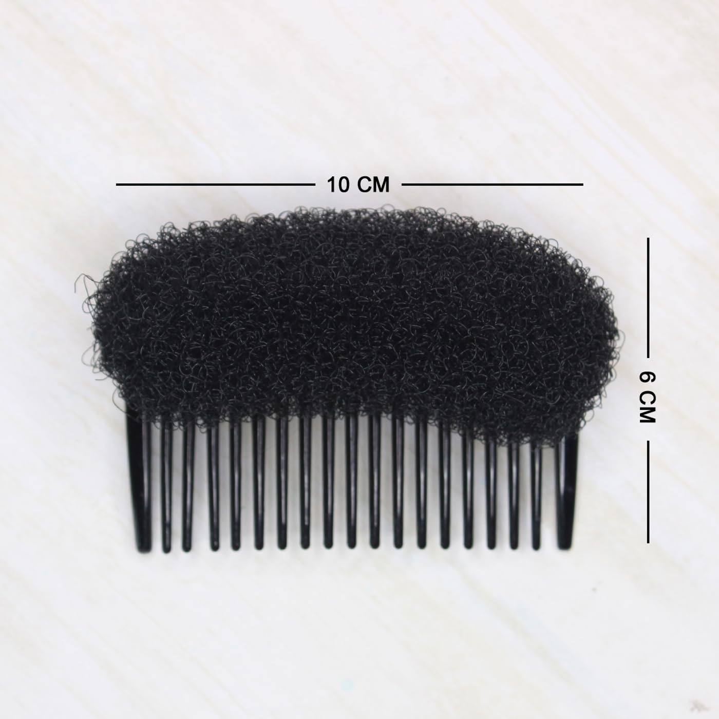 LEYSIN 2-Pack Hair Volumizer & Bun Maker Set - Invisible Hair Styling Clips for Women, Bump It Up Volume Base, Braid Insert Tool (Black) - Perfect for Updos, Ponytails & Special Occasions