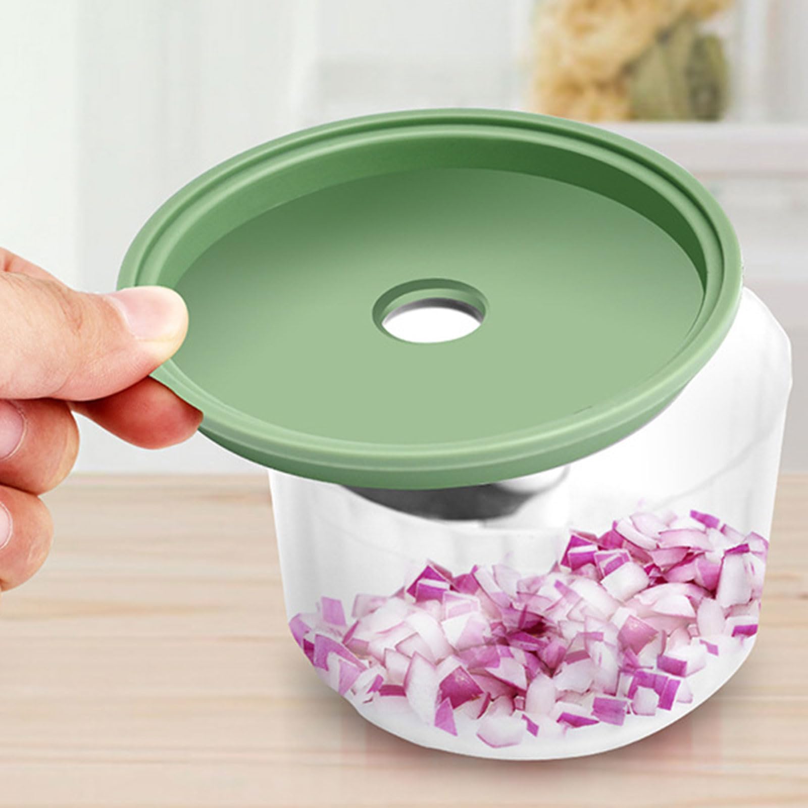 Electric Garlic Mincer & Masher - Efficient Kitchen Tool for Chopping Vegetables, Garlic & Herbs | Perfect for Cooking, Meal Prep & Salad Making