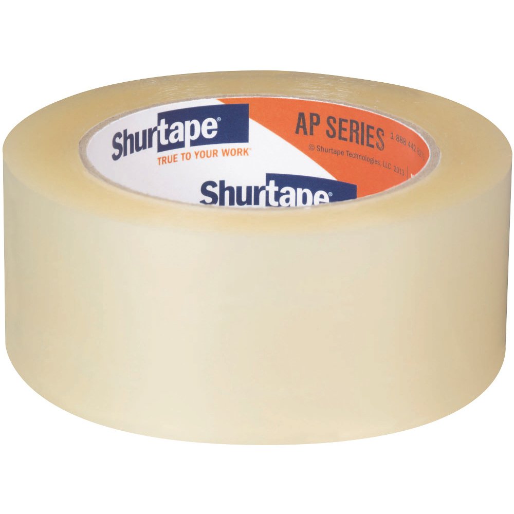 Shurtape AP-101/CLR2110 Clear General Purpose Packaging Tape - 2 Inch x 110 Yards - Strong Adhesive for Shipping, Sealing Boxes & Mailing - Ideal for Home, Office & Warehouse Use