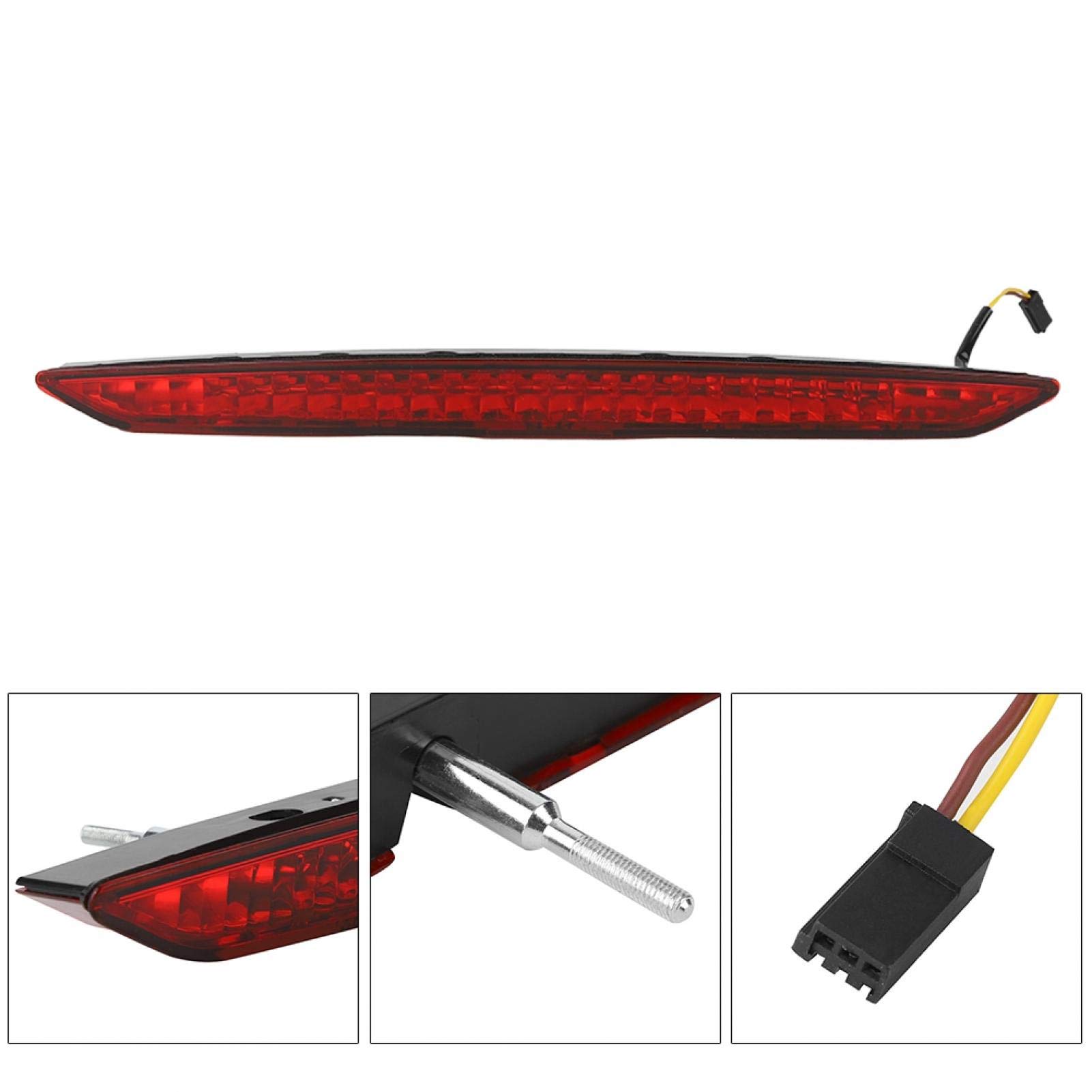 High-Quality Car Brake Light & Battery Disconnect Switch - 63256917378 Red Third Brake Light with Brass Power Cut Off Switch | Automotive Lighting Accessories for Enhanced Safety & Vehicle Security | Perfect for Off-Road, Racing & Classic Car Restoration